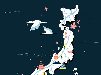 Japan super cute map <3
