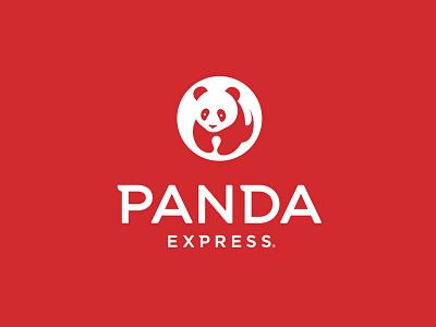 Panda Express branding logo logotype panda stacked studio mpls
