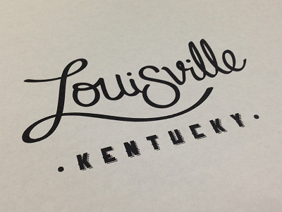 Louisville Kentucky illustrator kentucky louisville typography