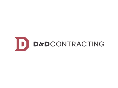D&D Contracting Logo Design contracting design illustrator logo logo mark redesign vector