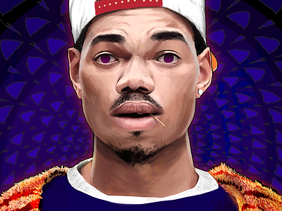 Chance The Rapper album art cover art drawing illustration music painting photoshop rap