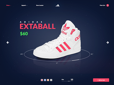 Adidas UI Practice adidas ecommerce merchandise product shoe shoes shop store ui