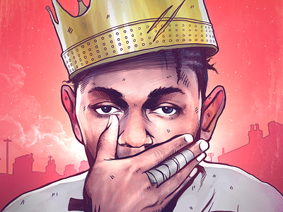 King Kunta hip hop illustration kendrick lamar music rap rapper song