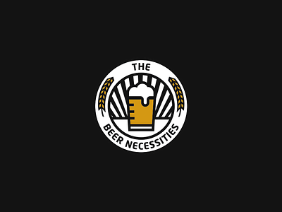 The Beer Necessities alcohol badge beer beverage branding company drinks logo