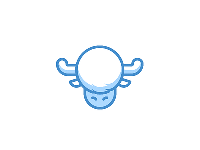 Yak animal branding construction logo mascot vector yak