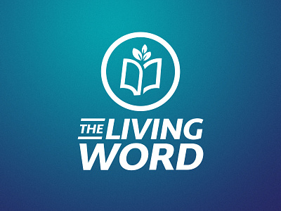 The Living Word Ministry Logo bible fruit gradient growth logo ministry one color scripture word