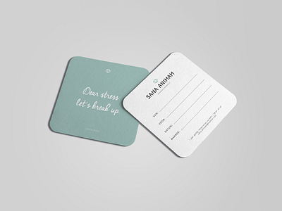 Gift card design for massage therapy