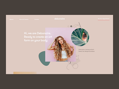 Landing Page (Freebie) after effect branding concept daily ui 003 dailyui hair designer hair salon interface landing landing page landing page concept landing page design sketch typography ui ux web