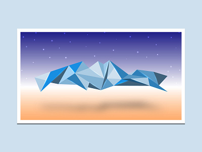 Abstract creative background with triangle shape background blue digital illustration modern space ship tech technology website