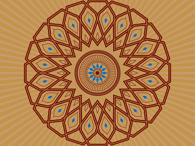 Islamic mosque arabesque motif style art arabic art decoration floral illustration islam mosque motif muslim ornament vintage