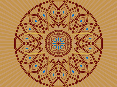 Islamic mosque arabesque motif style art