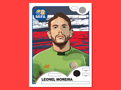 MIFA Illustration: Leonel Moreira (Costa Rica) costarica fifa fifaworldcup football fútbol illustration losticos mifa moreira russia worldcup2018 worldcuprussia