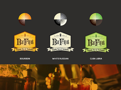 BarFly UK Bespoke Bars & Bartenders alcohol bartender bartenders bourbon branding cocktail drink logo print vintage