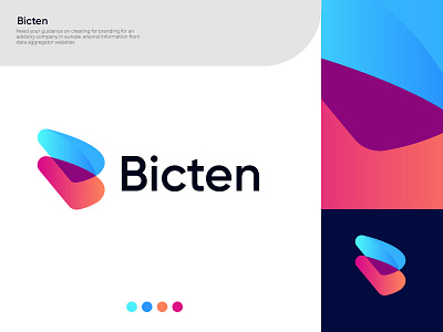 B letter logo mark abstract logo brand brand development brand identity branding ecommerce identity modern ui