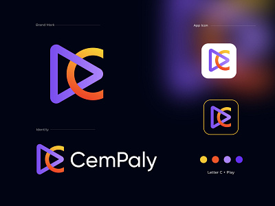 play app icon abstract logo app icon brand development brand identity branding creative logo ecommerce gradient logo iso app logo letter logo logo designer logos mobile app icon design modern logo music logo play logo symbol