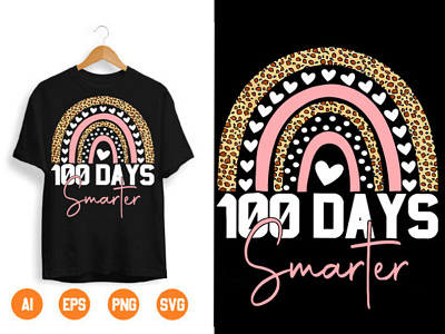 100 Days Smarter PNG AI EPS SVG