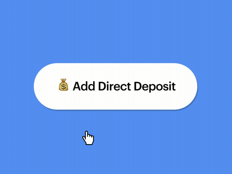 Direct Deposit Promo animation fintech