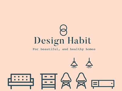 Design Habit Icons for about page branding design habit interiors