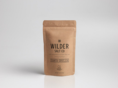 Wilder Salt Co branding packaging wilder sea salt