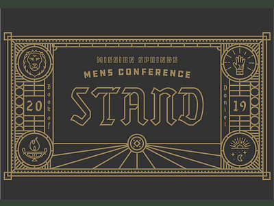 Stand Conference branding illustration