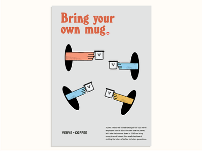BYOM A3 Poster branding coffee design illustration poster