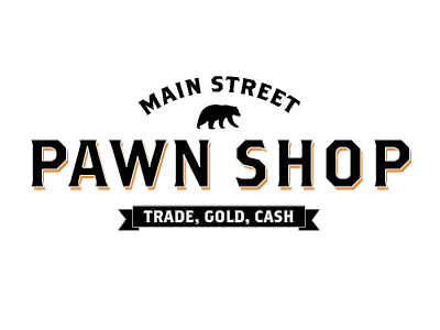 Main Street Pawn bear branding development identity logo pawn shop