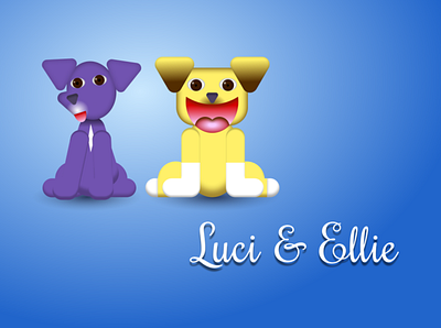 Luci and Ellie Hero Image branding graphic design hero image icon illustration ui