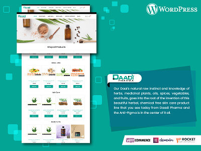 Daadi Pharma Woocommerce Website | WordPress Website Design webdeveloper