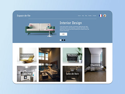 Site E-commerce, Intérieur Design