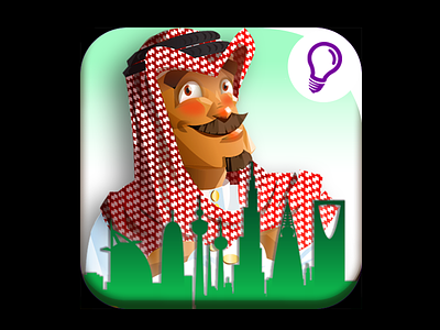 Game - "Desert Tycoon" App Store Icon art direction character design design icon