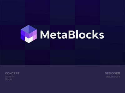 M+Block logo concept app branding clean company logo design digital graphic design iconic logo logo inspiration logo mark modern logo professional logo software tech ui web