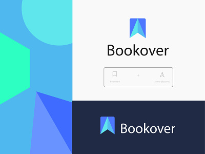 Book reading app logo mark