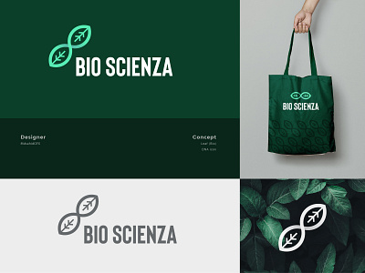 Bio scienza logo concept app branding clean company logo design digital eco graphic design iconic logo logo inspiration logo mark minimal logo modern logo professional logo science software tech ui web