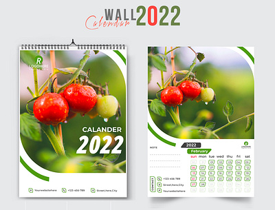 Wall Calendar 2022 page