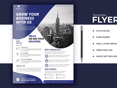 Corporat Flyer Design Template print