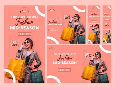 Fashion Web Banner Design promotions