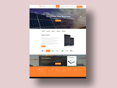 PowerArk Solar Redesign graphic design ui ux web design