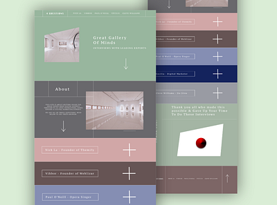 4 Questions - Hover Over Images In Link design graphic design ui ux uxui design web design