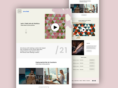 Arts Hub WordPress Theme design graphic design ui ux uxui design web design wordpress theme