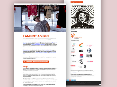 Federal, State Government Funded & Diversity Arts Australia design graphic design ui ux uxui design web design