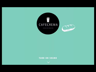 Cafe Crema design graphic design ui ux uxui design web design