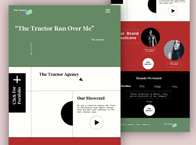 Tractor Agency design graphic design ui ux uxui design web design