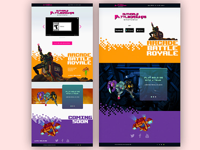 Outworld Battlegrounds - Campaign Site design graphic design ui ux uxui design web design