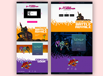 Outworld Battlegrounds - Campaign Site design graphic design ui ux uxui design web design