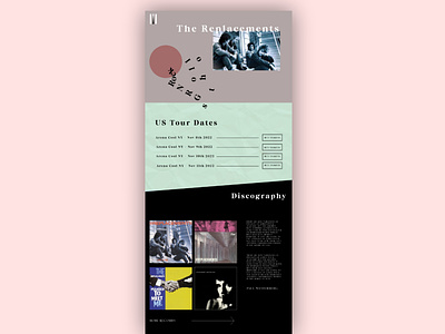 The Replacements (Band) Fan Site design