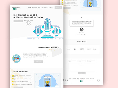 SEO Marketing WordPress Theme design graphic design illustration ui ux uxui design web design wordpress theme
