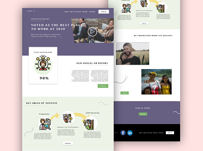 HR Website Concept design graphic design ui ux uxui design web design