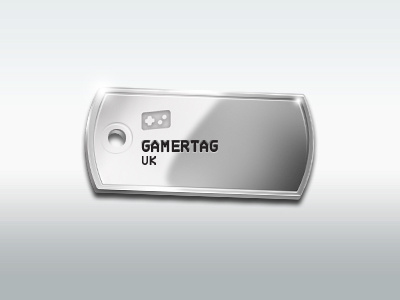 Gamertag gradient grey silver