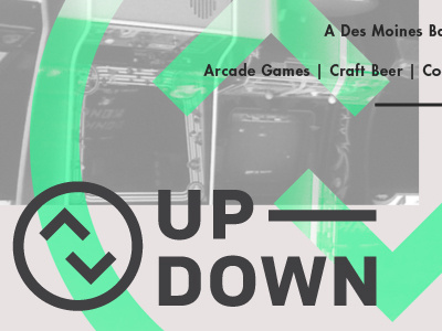 Up Down branding identity logo mark typography