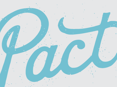 Pact Script lettering script typography